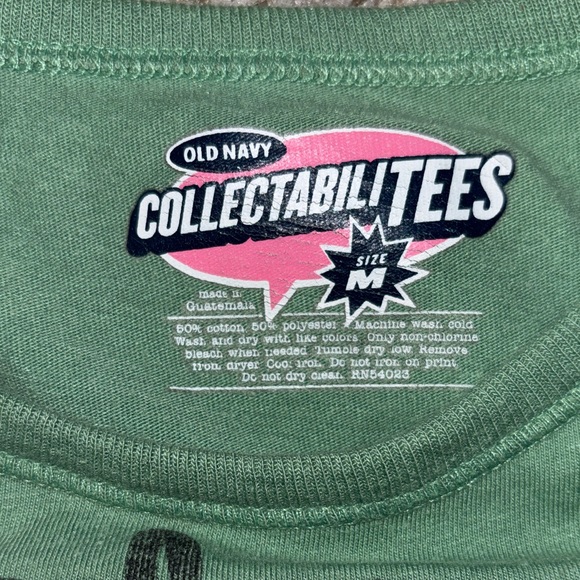 Old Navy Green Lucky Shirt with Woodstock "This is my Lucky Shirt" Sz M 7/8 - Picture 3 of 4